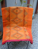 Orange Kanchi Cotton Saree-Saree-House of Taamara-House of Taamara