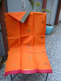 Orange Kanchi Cotton Saree-Saree-House of Taamara-House of Taamara