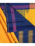 Orange/Blue Kanjeevaram Silk Saree-Silk Saree-House of Taamara-House of Taamara