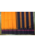Orange/Blue Kanjeevaram Silk Saree-Silk Saree-House of Taamara-House of Taamara