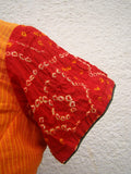 Orange/Maroon Cotton Blouse Size-40-Blouse-House of Taamara-House of Taamara