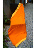 Orange/Yellow Linen Saree-Saree-House of Taamara-House of Taamara