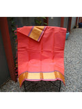 Peach Kanchi Cotton Saree-Saree-House of Taamara-House of Taamara