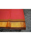 Peach Kanchi Cotton Sarees-Saree-House of Taamara-House of Taamara