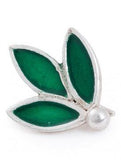 Petal Enameled Silver Nosepin-Nose Pins-House of Taamara-House of Taamara