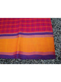 Pink Checks Kanchi Cotton Saree-Saree-House of Taamara-House of Taamara