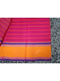 Pink Checks Kanchi Cotton Saree-Saree-House of Taamara-House of Taamara