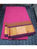 Pink Kanchi Cotton Saree-Saree-House of Taamara-House of Taamara