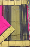 Pink/Black Kanjeevaram Silk Saree-Silk Saree-House of Taamara-House of Taamara