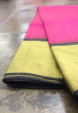 Pink/Black Kanjeevaram Silk Saree-Silk Saree-House of Taamara-House of Taamara