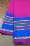 Pink/Blue Kanjeevaram Silk Saree-Silk Saree-House of Taamara-House of Taamara
