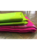 Pink/Green Kanjeevaram Silk Saree-Silk Saree-House of Taamara-House of Taamara