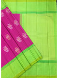 Pink/Green Kanjeevaram Silk Saree-Silk Saree-House of Taamara-House of Taamara