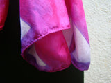 Pink/Purple/White Shibori Silk Stole-Silk Stole-House of Taamara-House of Taamara