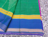 Purple Checks Kanchi Cotton Saree-Saree-House of Taamara-House of Taamara