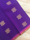 Purple Kanjeevaram Silk Saree-Silk Saree-House of Taamara-House of Taamara