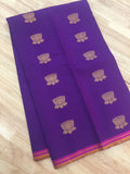 Purple Kanjeevaram Silk Saree-Silk Saree-House of Taamara-House of Taamara