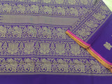 Purple Kanjeevaram Silk Saree-Silk Saree-House of Taamara-House of Taamara