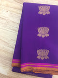 Purple Kanjeevaram Silk Saree-Silk Saree-House of Taamara-House of Taamara