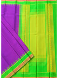 Purple/Green Kanjeevaram Silk Saree-Silk Saree-House of Taamara-House of Taamara