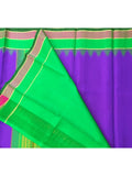 Purple/Green Kanjeevaram Silk Saree-Silk Saree-House of Taamara-House of Taamara