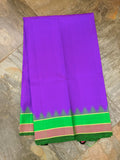 Purple/Green Kanjeevaram Silk Saree-Silk Saree-House of Taamara-House of Taamara