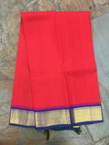 Red/Blue Kanjeevaram Silk Saree-Silk Saree-House of Taamara-House of Taamara