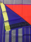 Red/Blue Kanjeevaram Silk Saree-Silk Saree-House of Taamara-House of Taamara