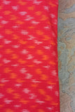 Red/Orange/White Ikat Silk Cotton Fabric-Yardage-House of Taamara-House of Taamara