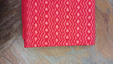 Red/White Ikat Silk Cotton Fabric-Yardage-House of Taamara-House of Taamara