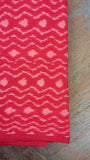Red/White Ikat Silk Cotton Fabric-Yardage-House of Taamara-House of Taamara