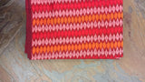 Red/White/Orange Ikat Silk Cotton Fabric-Yardage-House of Taamara-House of Taamara