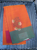 Rust(Honey) Kanchi Cotton Saree-Saree-House of Taamara-House of Taamara