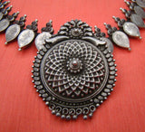 Silver Kasumala with Pendant-Silver Neckpiece-House of Taamara-House of Taamara