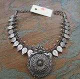 Silver Kasumala with Pendant-Silver Neckpiece-House of Taamara-House of Taamara