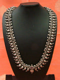 Silver Long Mango Mala-Silver Neckpiece-House of Taamara-House of Taamara