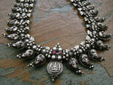 Silver Long Mango Mala-Silver Neckpiece-House of Taamara-House of Taamara