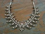 Silver Mango Necklace-Silver Neckpiece-House of Taamara-House of Taamara