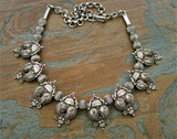 Silver Mango Necklace-Silver Neckpiece-House of Taamara-House of Taamara