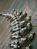 Silver Mango Necklace-Silver Neckpiece-House of Taamara-House of Taamara