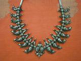 Silver Mango Necklace-Silver Neckpiece-House of Taamara-House of Taamara