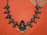 Silver Necklace with Nagru Pendant-Silver Neckpiece-House of Taamara-House of Taamara