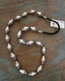 Single Line Silver Wax Bead Chain-Silver Neckpiece-House of Taamara-House of Taamara