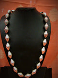 Single Line Silver Wax Bead Chain-Silver Neckpiece-House of Taamara-House of Taamara