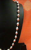 Single Line Silver Wax Bead Chain-Silver Neckpiece-House of Taamara-House of Taamara