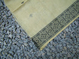 Wood Fence/Black Linen Saree-Saree-House of Taamara-House of Taamara