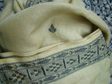 Wood Fence/Black Linen Saree-Saree-House of Taamara-House of Taamara