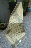 Wood Fence/Black Linen Saree-Saree-House of Taamara-House of Taamara