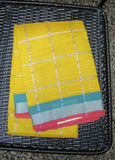 Yellow Checks Mangalgiri Silk Cotton Saree-Saree-House of Taamara-House of Taamara