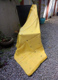 Yellow/Black Linen Saree-Saree-House of Taamara-House of Taamara